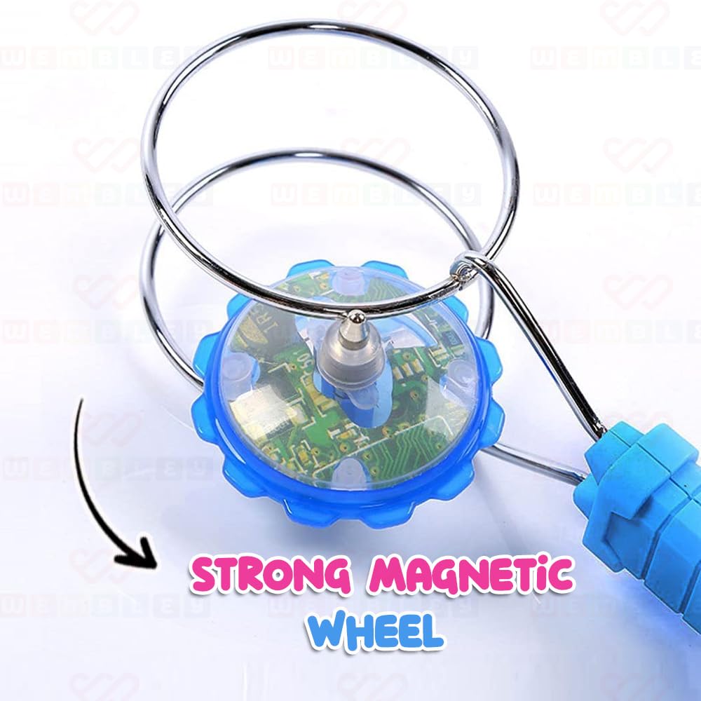 Wembley Magnetic Wheel Magic Rail Twirler with Spinning & Flashing