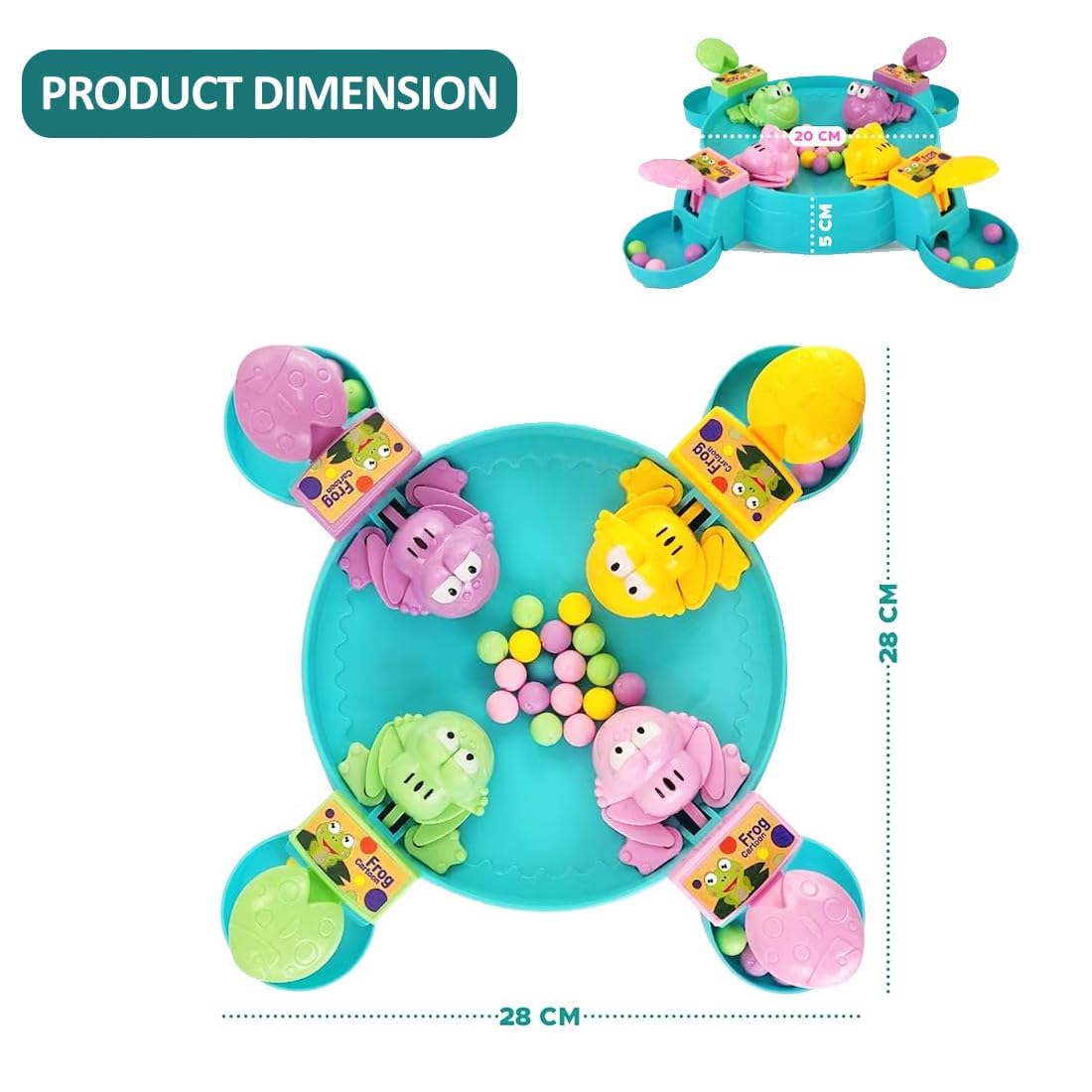 Hungry Frog Eating Bean Indoor Family Game Set (4 Player)