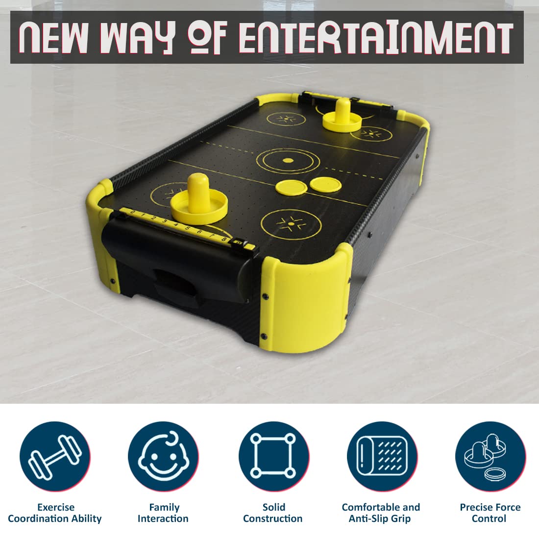 Electric Powered Air Hockey Game for Kids (Medium)