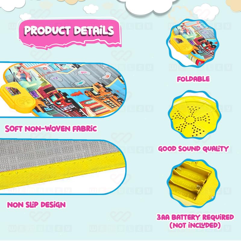 Musical Play Mat with Nine Vehicle Sounds (Vehicle)