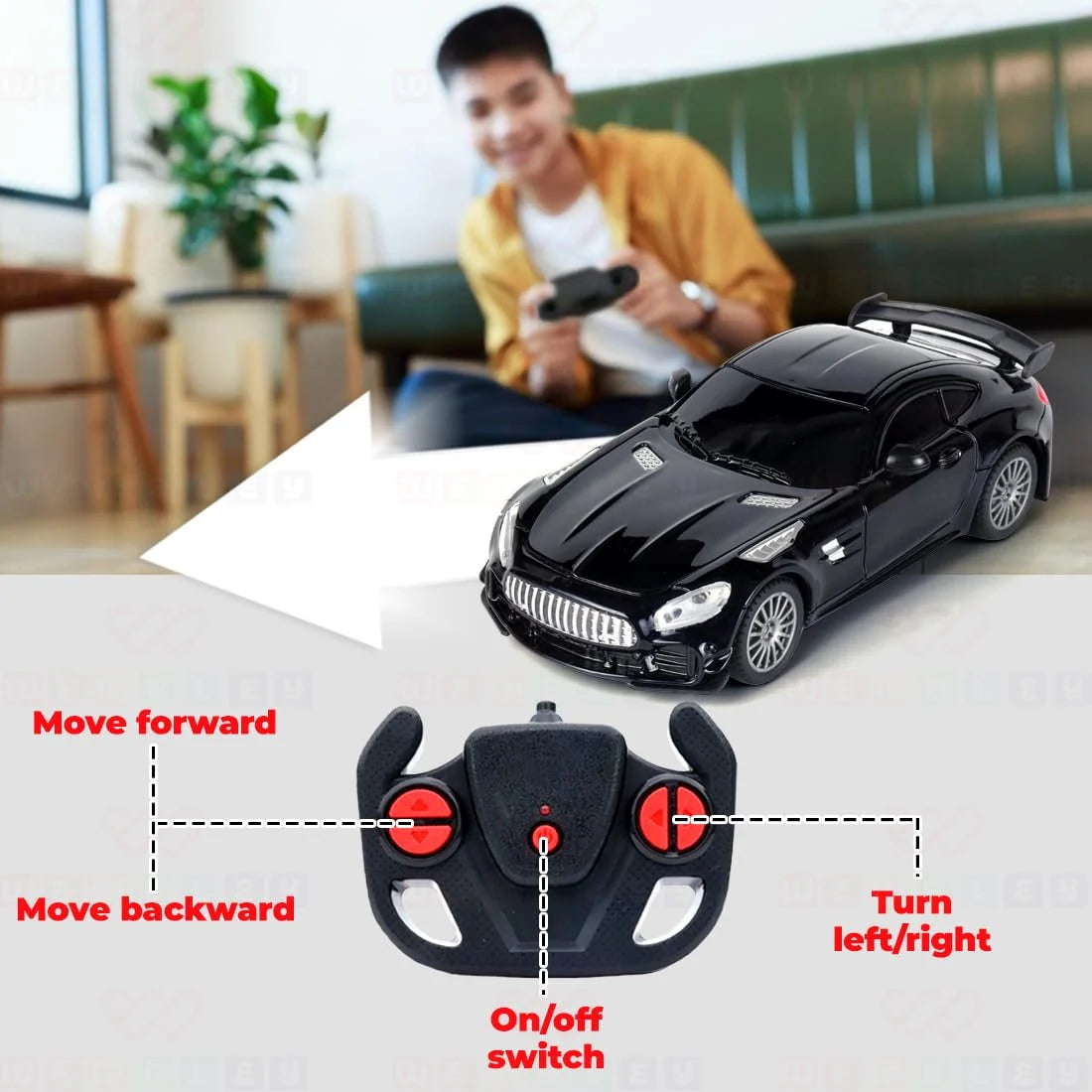 Rechargeable Remote Control RC Toy Car (Mercedez AMG)