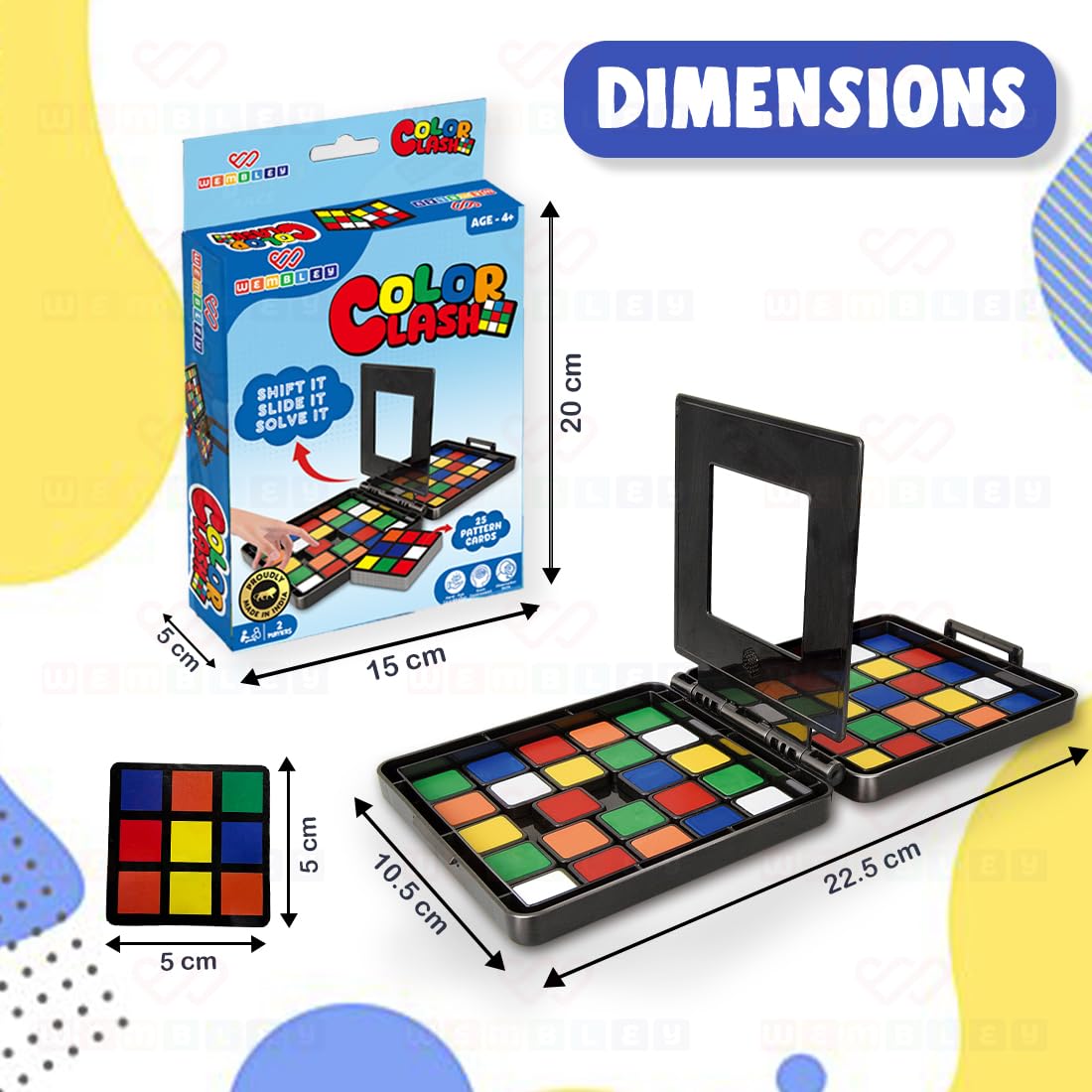 Color Clash Speed & Strategy Tiles Cube Puzzle Game