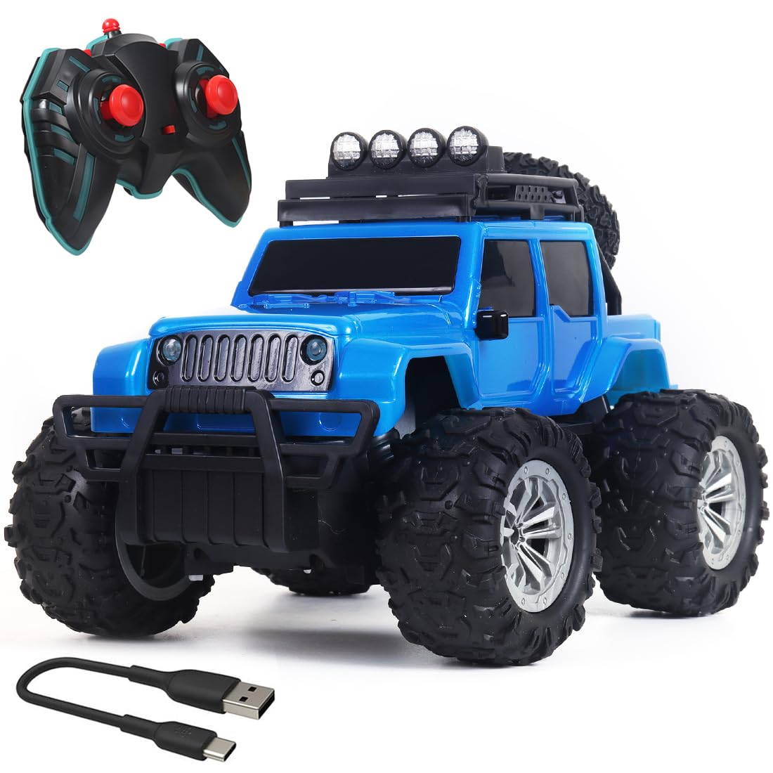 Rechargeable Remote Control Off Roader Car (Adventure Jeep)