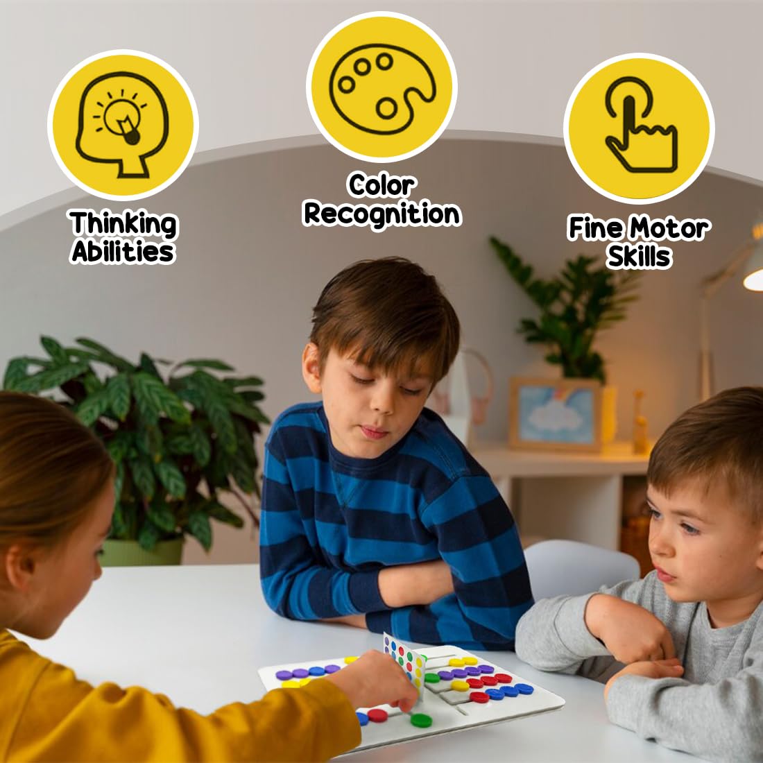 Montessori Sliding Educational Color Matching Activity Set for Kids