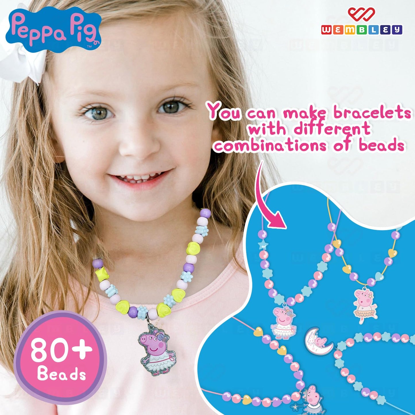 Peppa Pig DIY Necklace Making Set for Kids