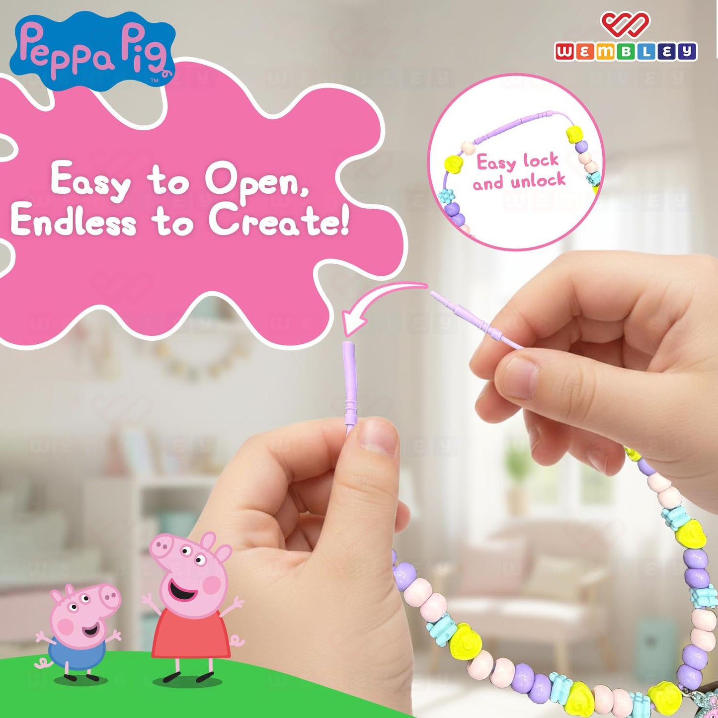 Peppa Pig DIY Necklace Making Set for Kids