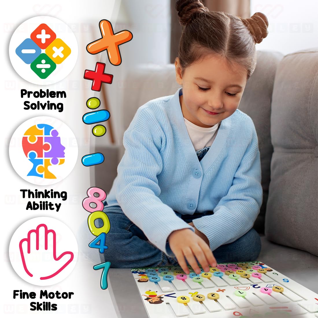 Montessori Learning Sliding Puzzle Educational Math Game