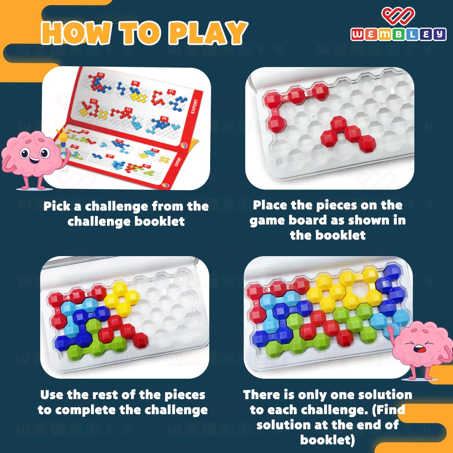 3D Metal IQ Brain Riddle Smart Strategic Puzzle Set