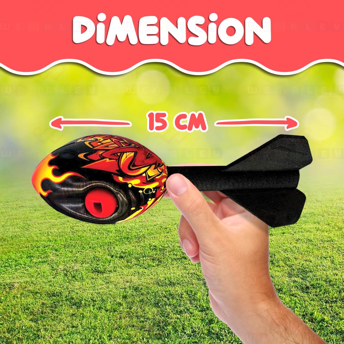 Missile Foam Rocket Toy with Whistling Sound (Black)