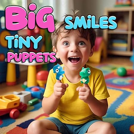 Soft & Squishy Finger Puppet Set for Kids (Dinosaur, 5 Pcs)