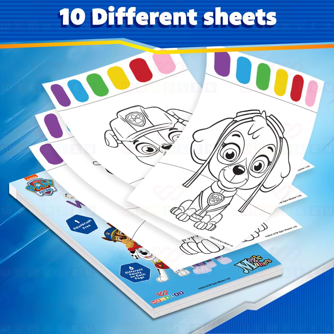 Paw Patrol Watercolor Painting Book