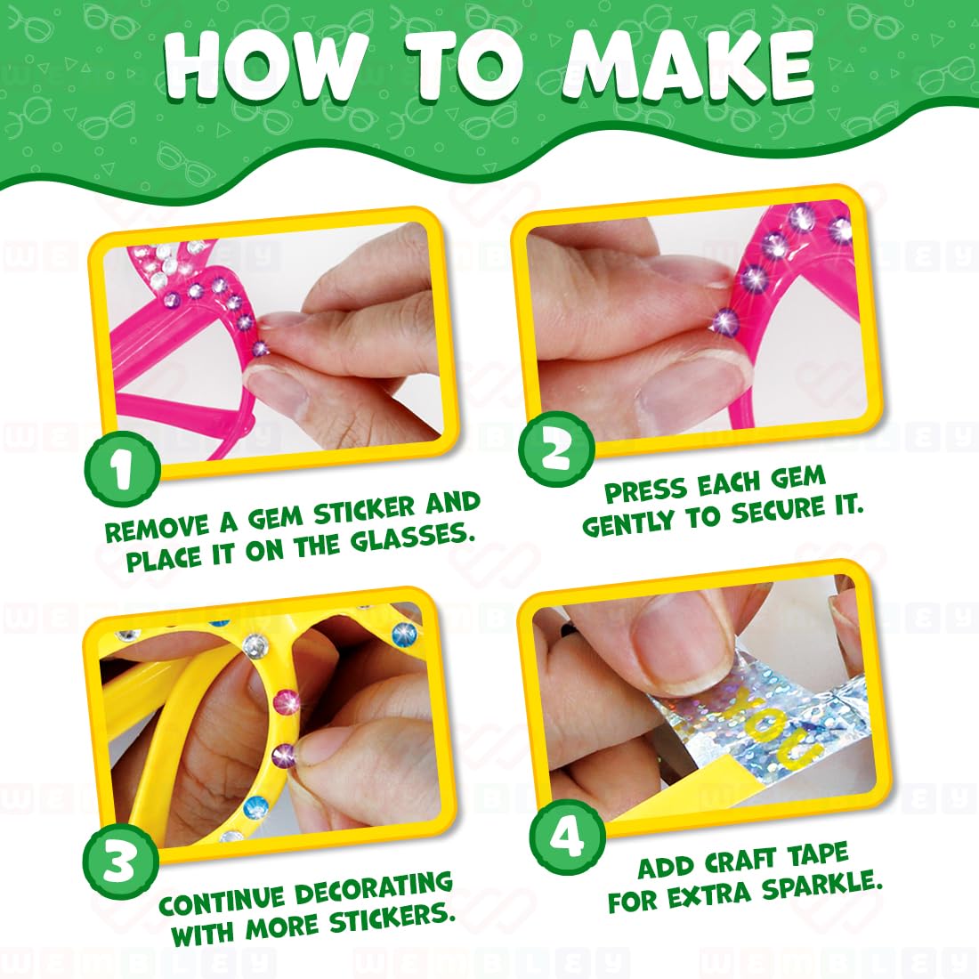 DIY Sunglass Decorating Activity Kit for Kids