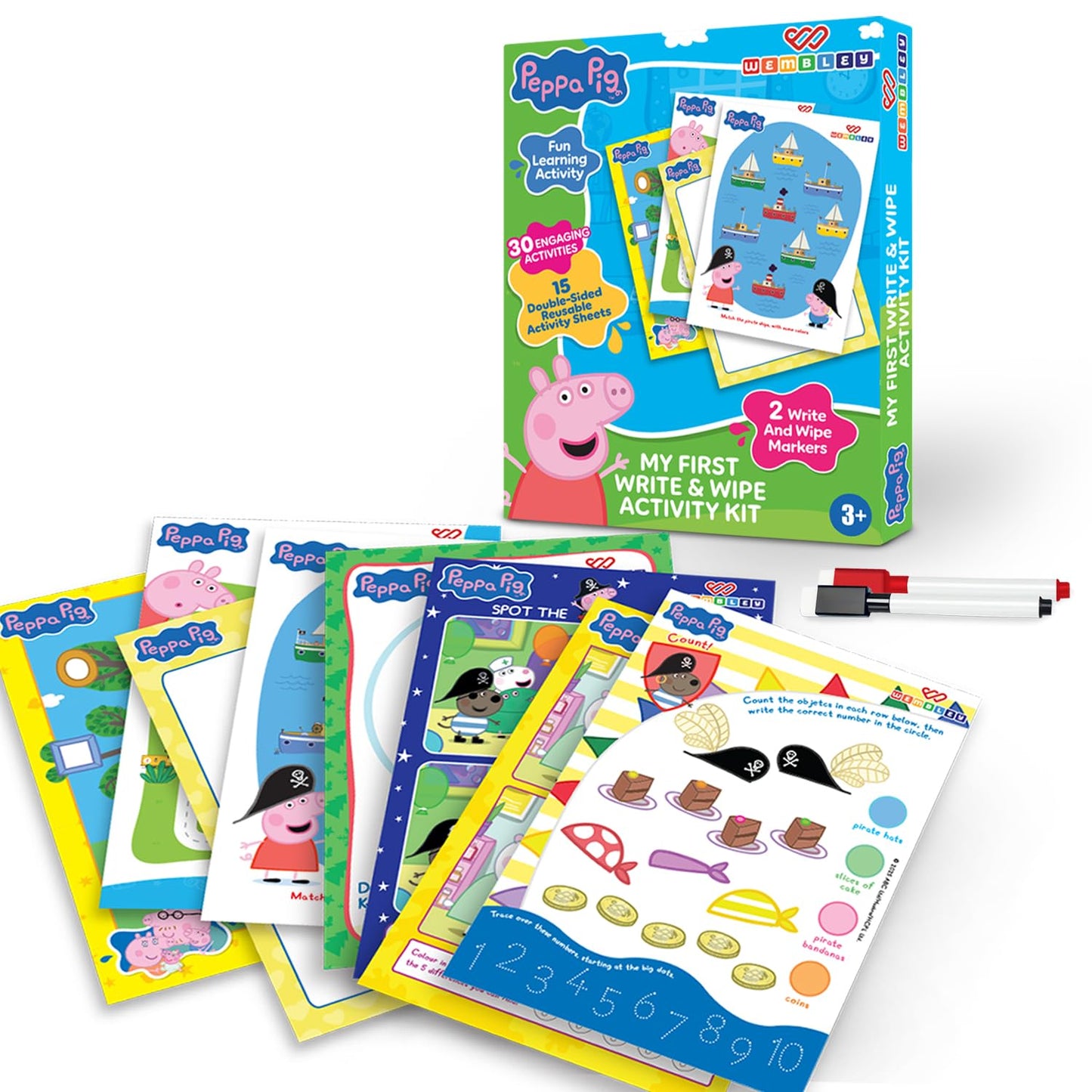 My First Write and Wipe Activity Kit (Peppa Pig)
