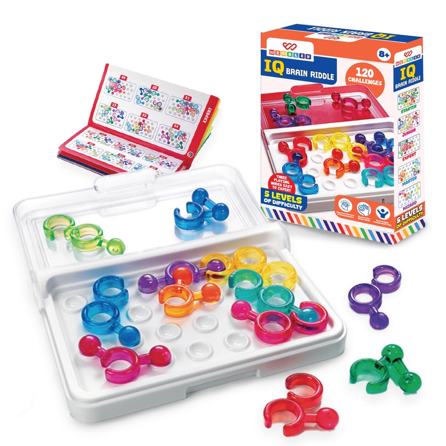 IQ Brain Riddle Smart Puzzle Game Set for Kids & Adults