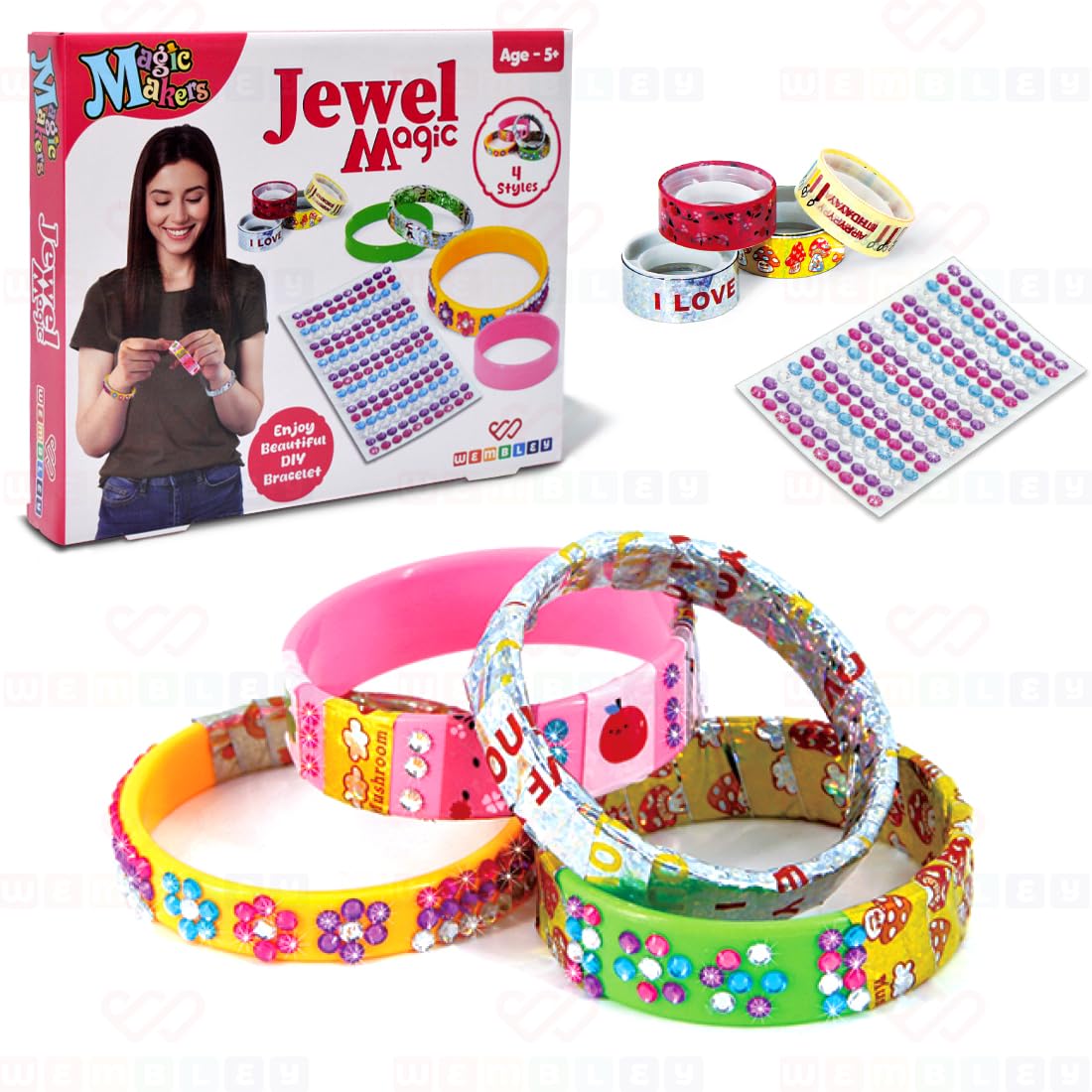 Jewel Magic DIY Bracelet Making Kit (4 Styles)