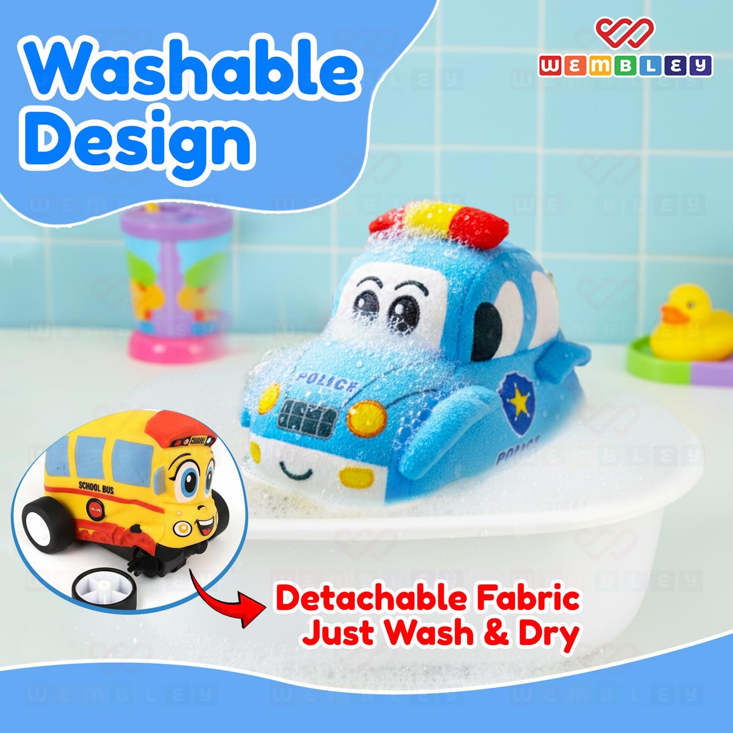 RC Plush Musical Toy Car for Kids (Police Car)