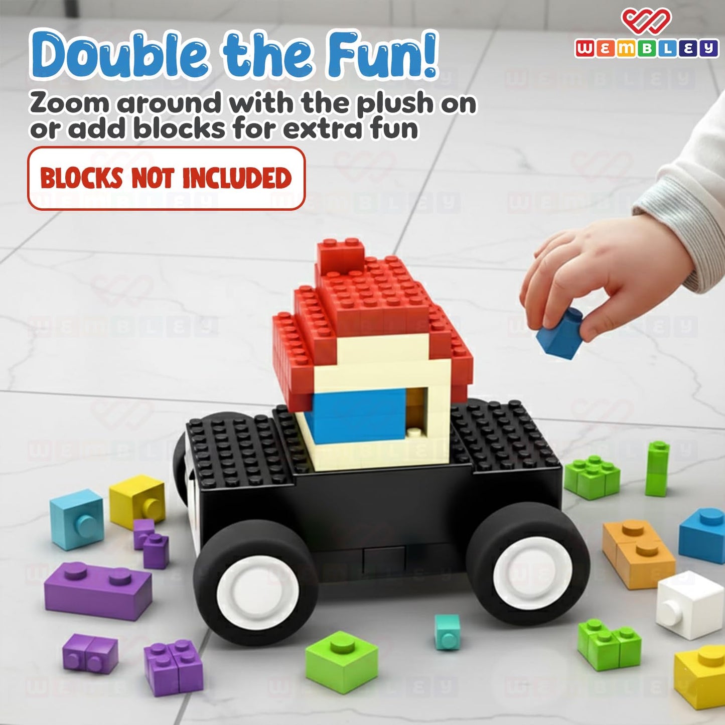 RC Plush Toy Car for Toddlers (School Bus)