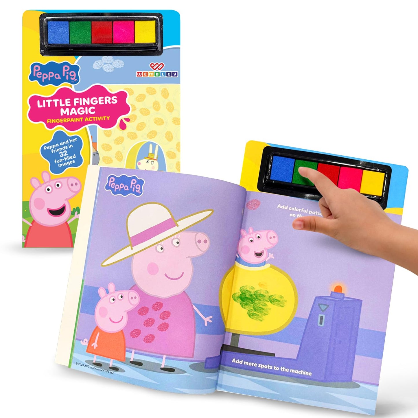 Peppa Pig Finger Painting & Coloring Art Book