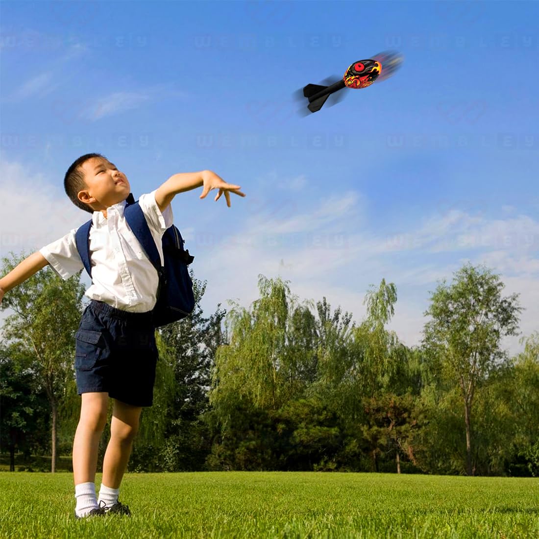 Missile Foam Rocket Toy with Whistling Sound (Black)