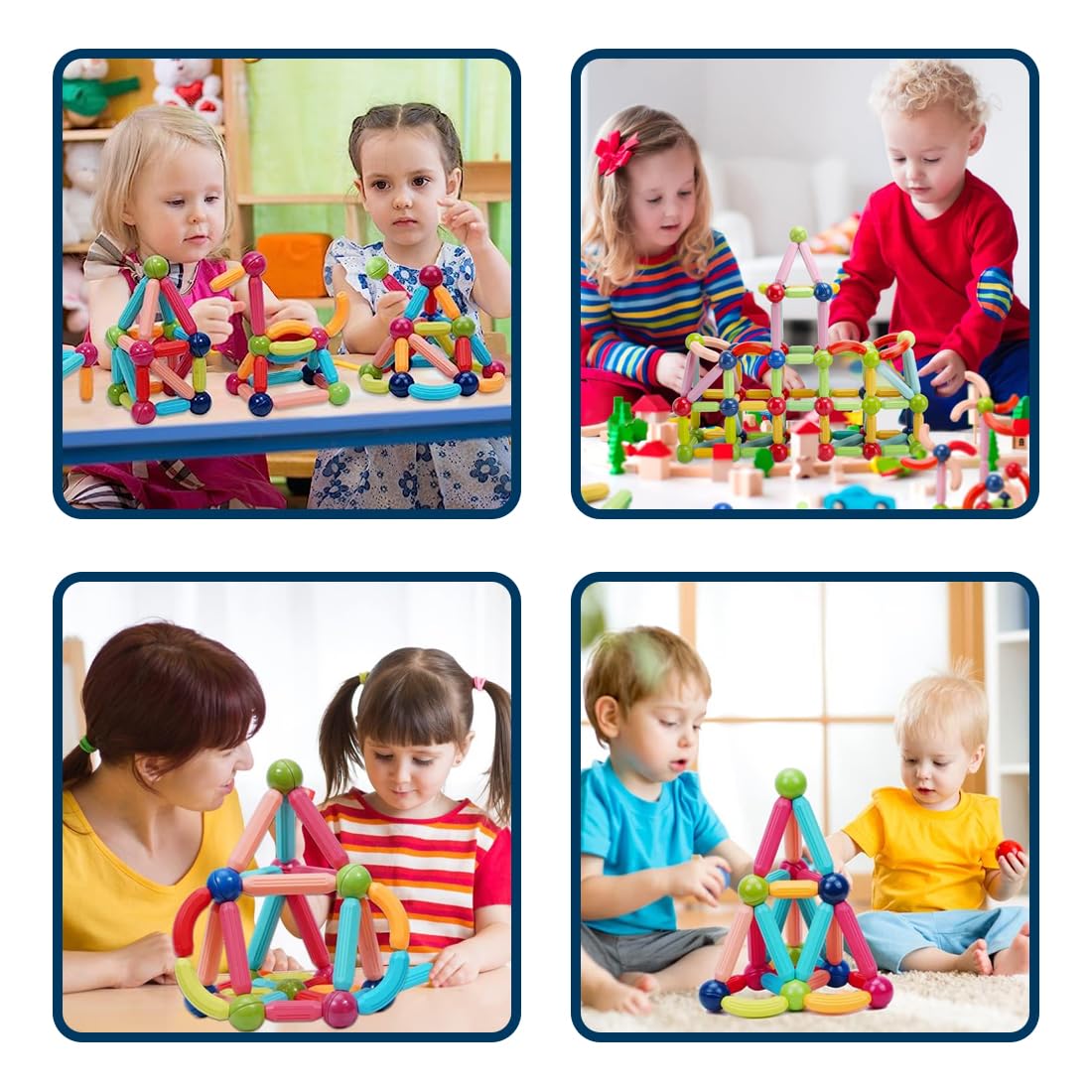 Magnetic Sticks Building Blocks for Kids (24 Pcs)