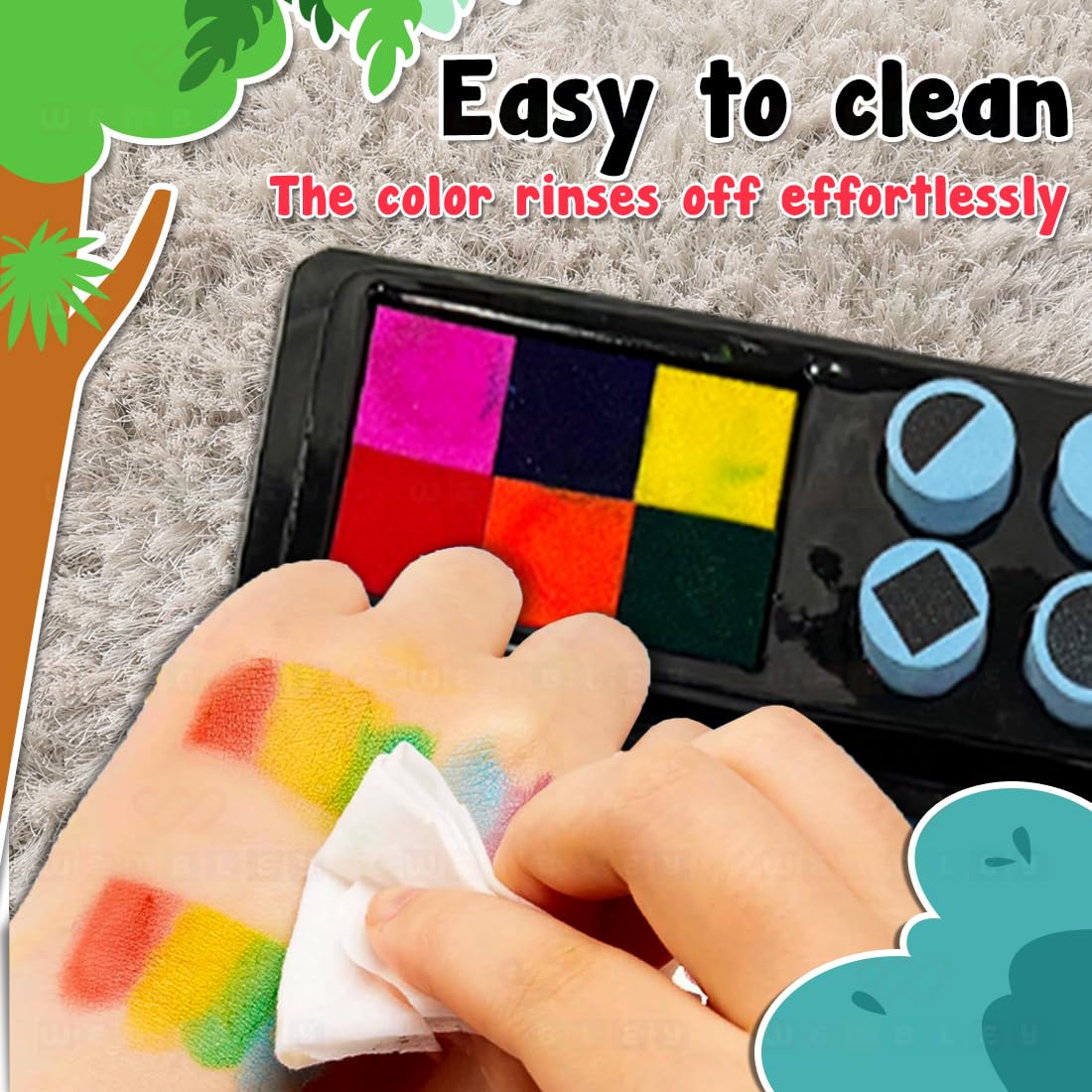 Princess Finger Printing & Coloring Art Book