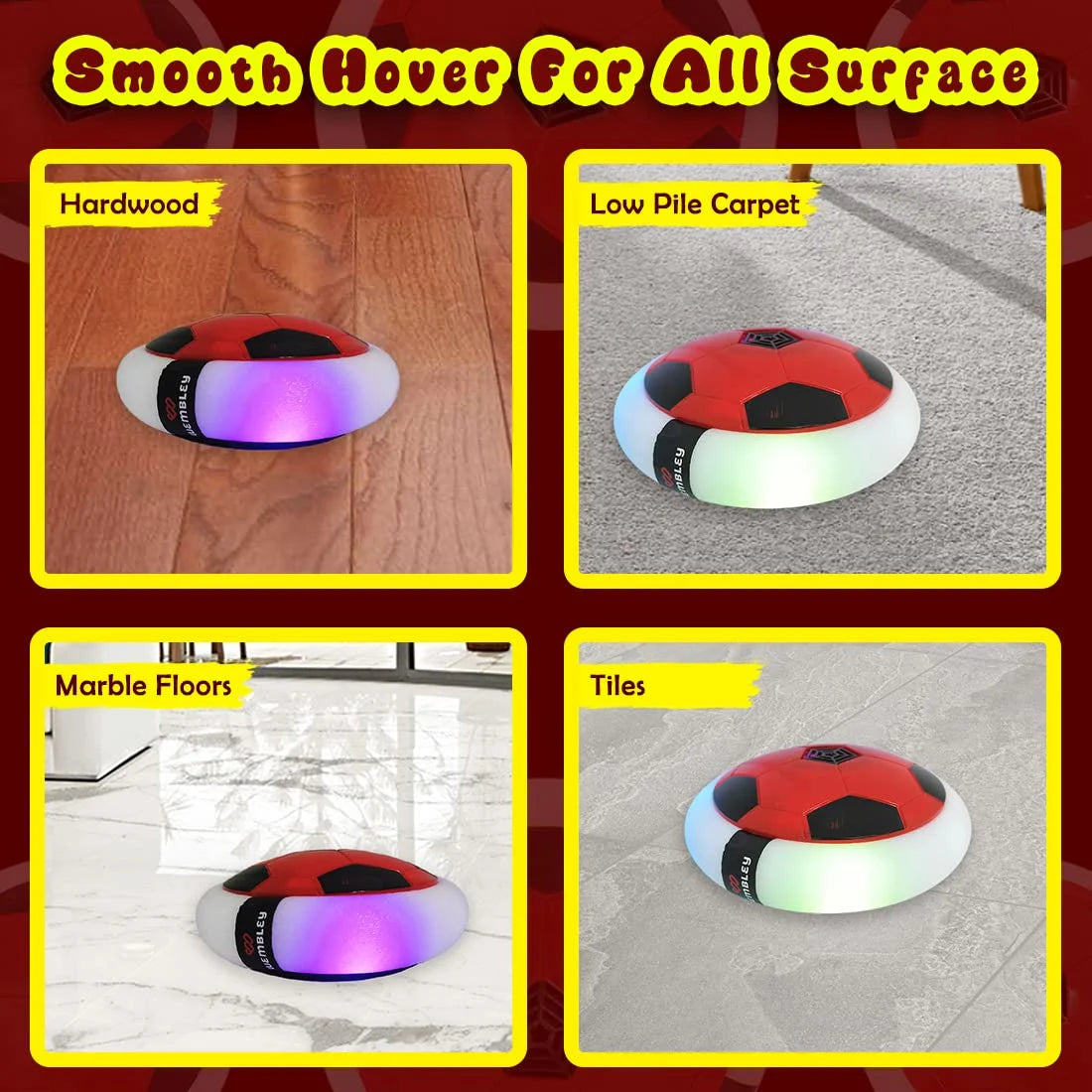 Rechargeable Battery Powered Hover Football Game