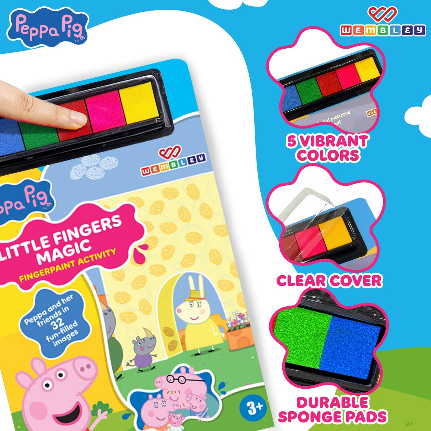 Peppa Pig Finger Painting & Coloring Art Book