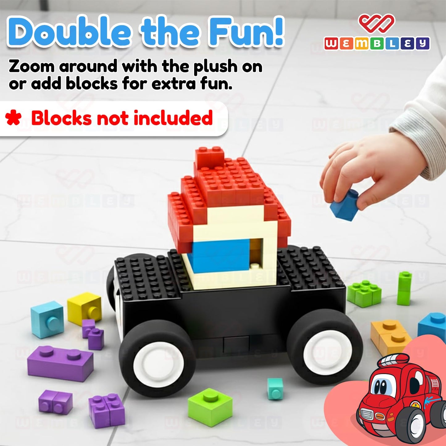 Soft Musical Fire Vehicle-Themed RC Car Toy