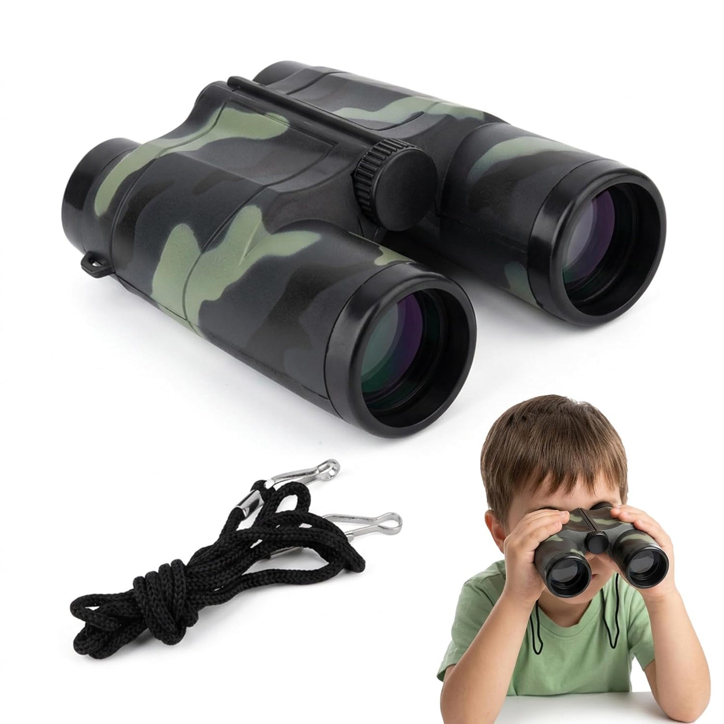 Wembley Army Style Kids Binoculars with Focus Adjustment