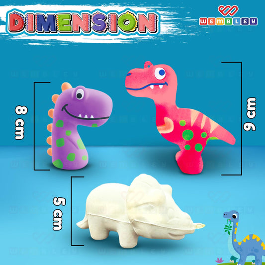 DIY Dinosaur Squishy 3D Art & Craft Set for Kids