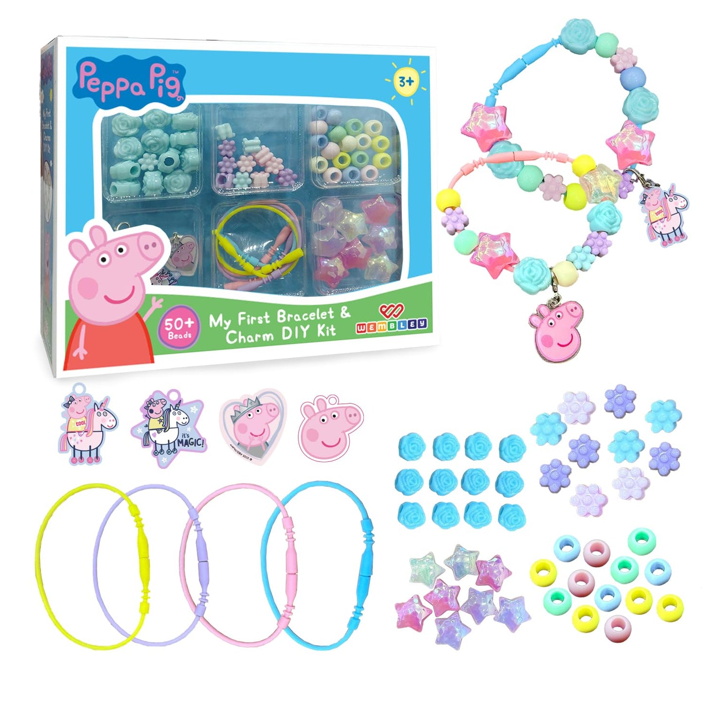 DIY Bracelet Making for Kids with 50+ Beads