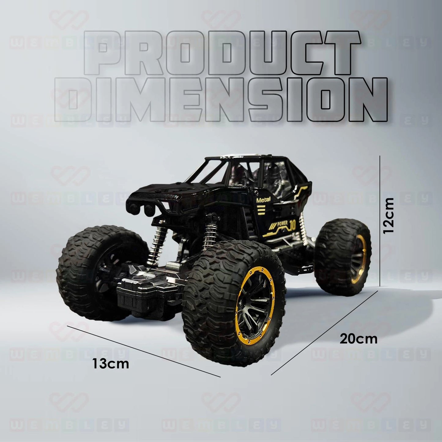 Monster Truck Remote Control Car Toy (Rock Crawler)