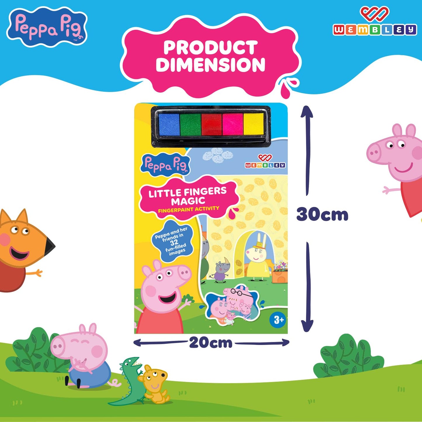 Peppa Pig Finger Painting & Coloring Art Book