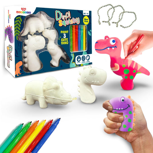 DIY Dinosaur Squishy 3D Art & Craft Set for Kids