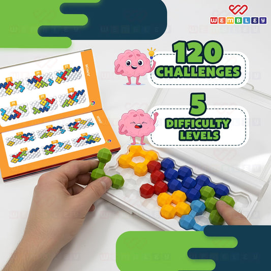 3D Metal IQ Brain Riddle Smart Strategic Puzzle Set