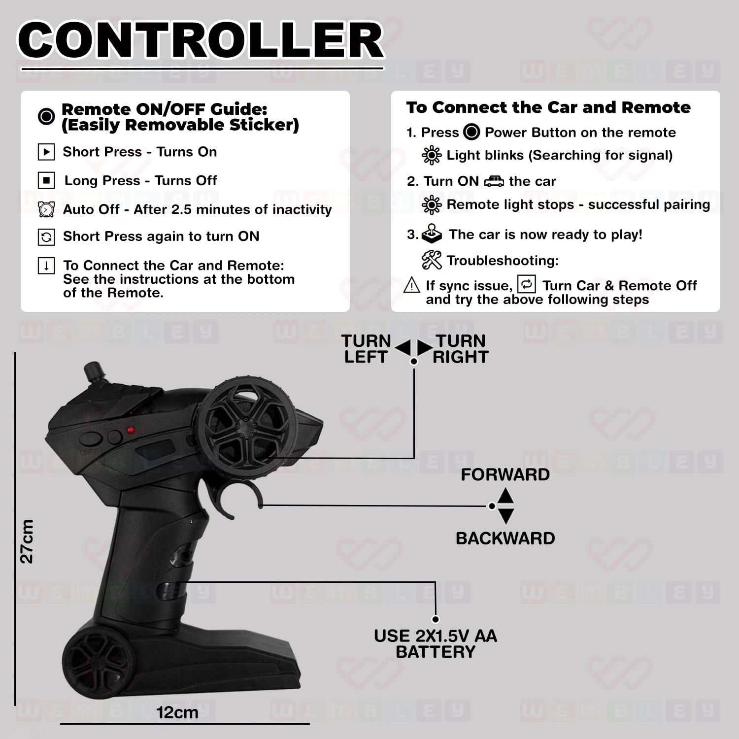 Monster Truck Remote Control Car Toy (Rock Crawler)