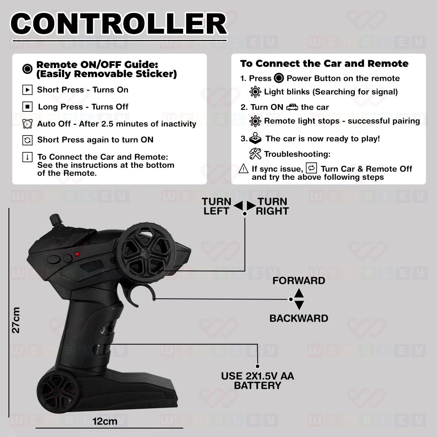 Monster Truck Remote Control Car Toy (Rock Crawler)