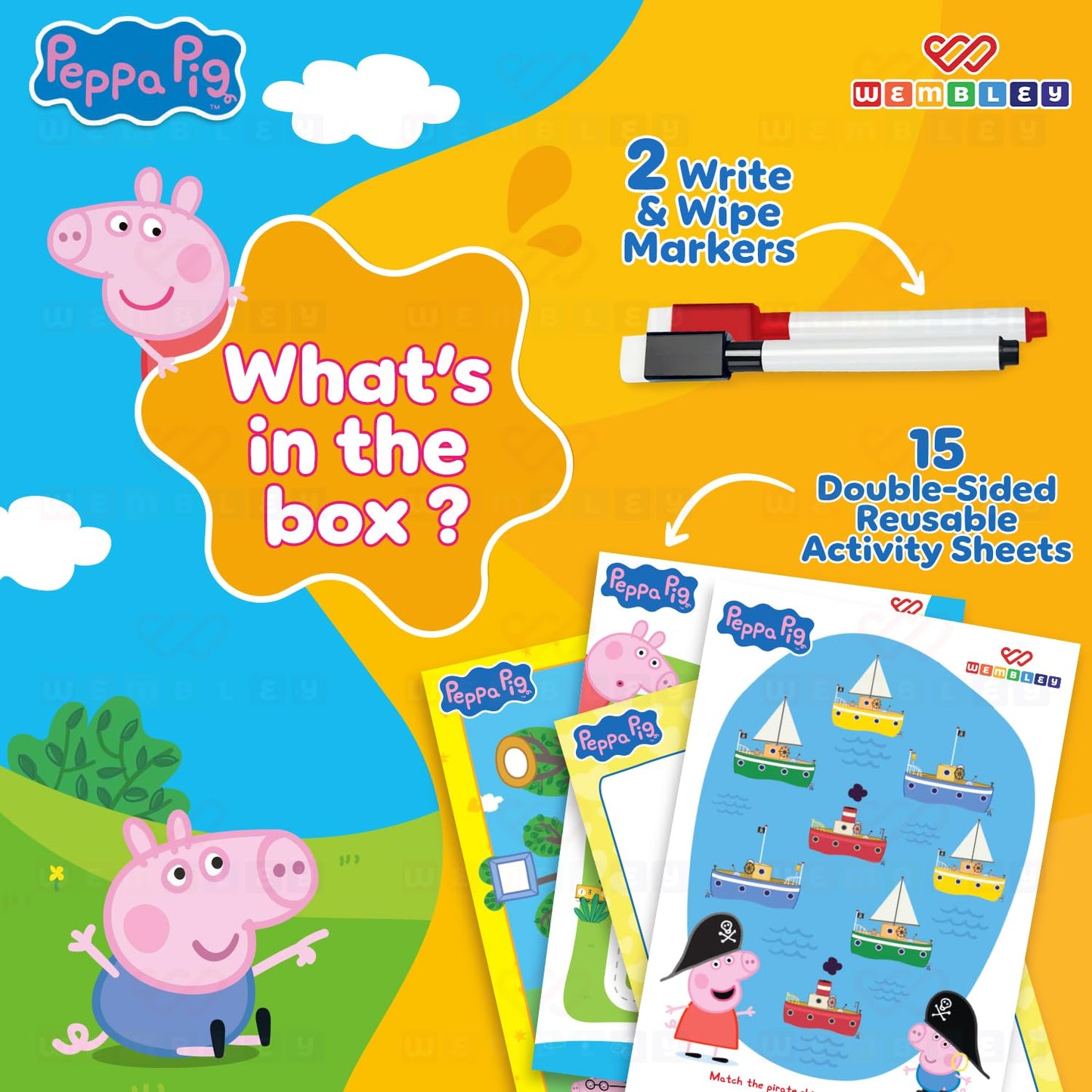 My First Write and Wipe Activity Kit (Peppa Pig)