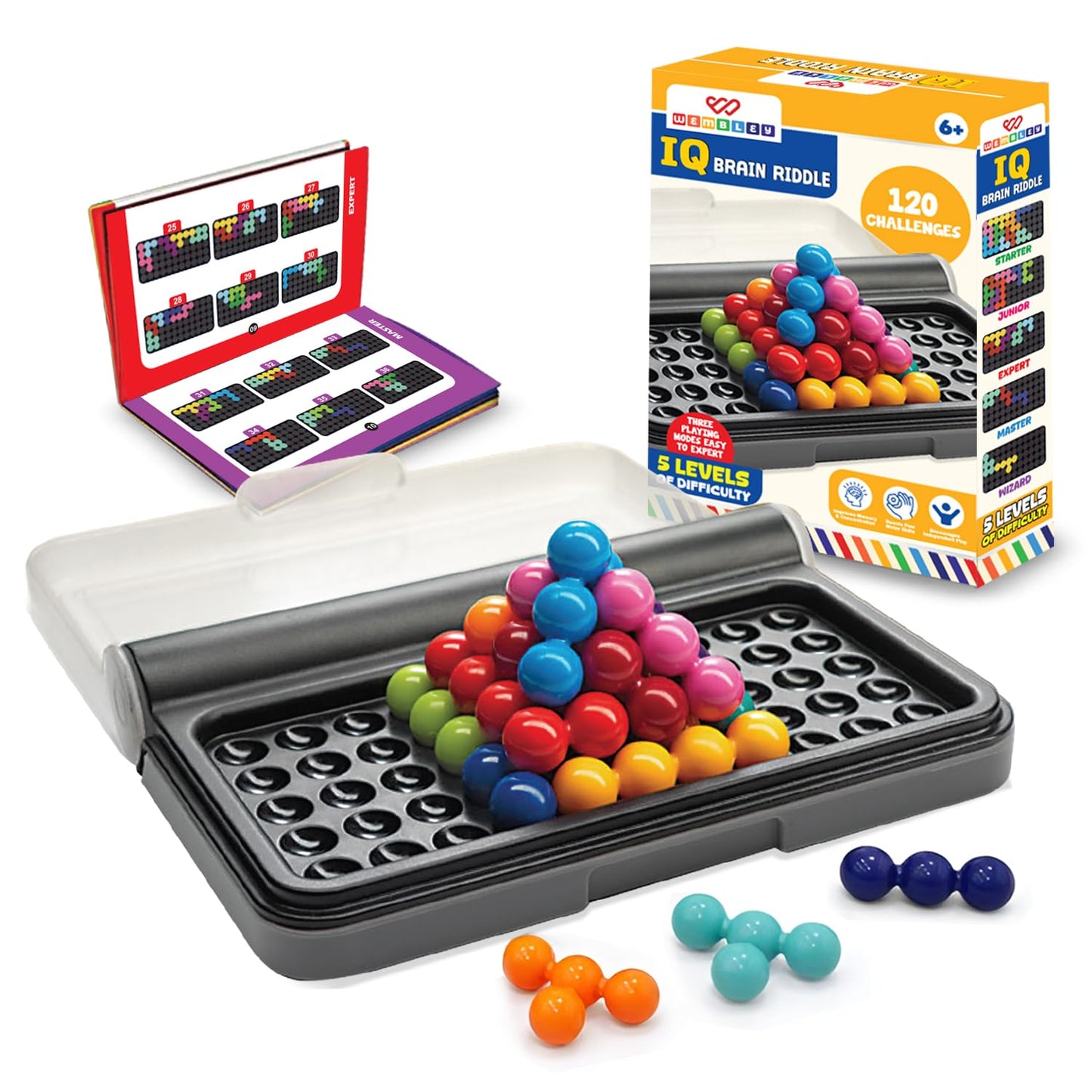 Brain Riddle Smart Puzzle Set with 120 Challenges