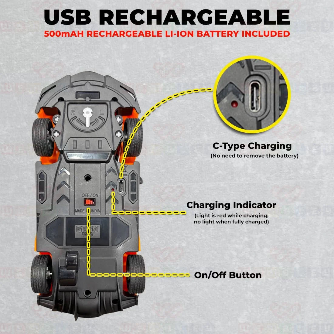 Rechargeable Remote Control RC Toy Car (Mercedez AMG)