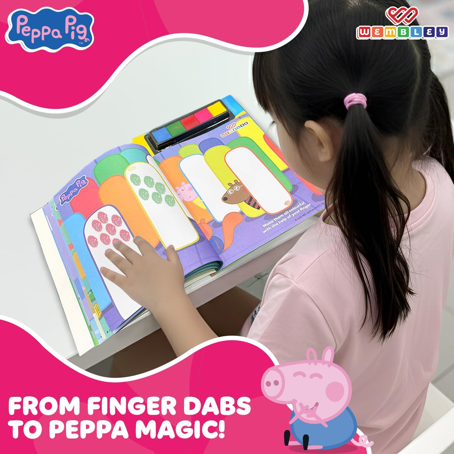 Peppa Pig Finger Painting & Coloring Art Book