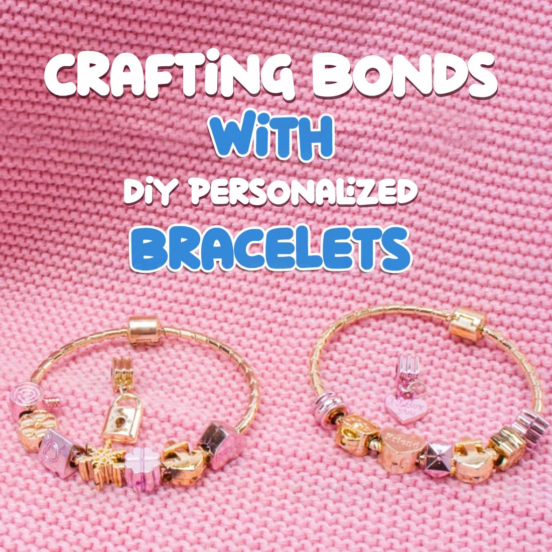DIY Glam Up Metal Necklace and Bracelet Making Set for Kids