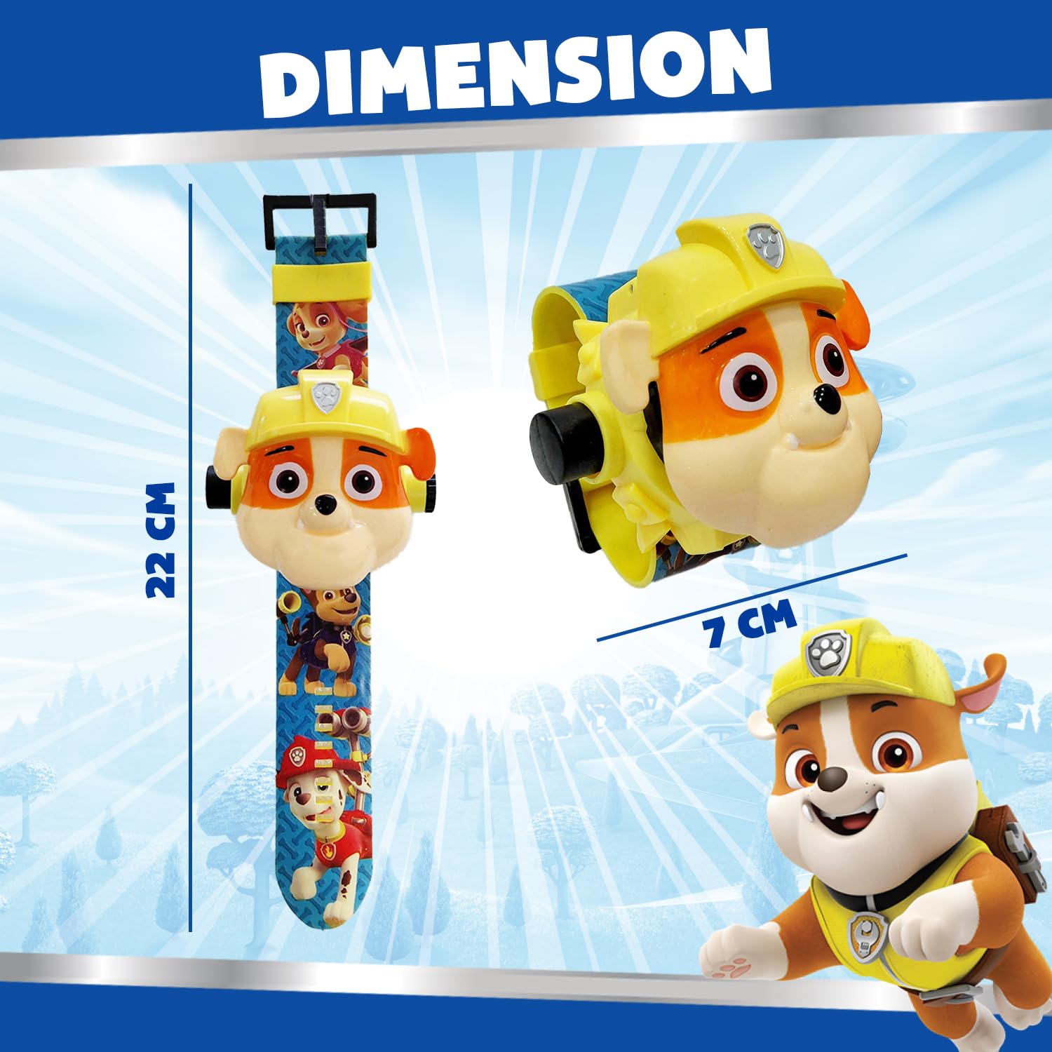 Paw Patrol Digital Projector Watch (Rubble)