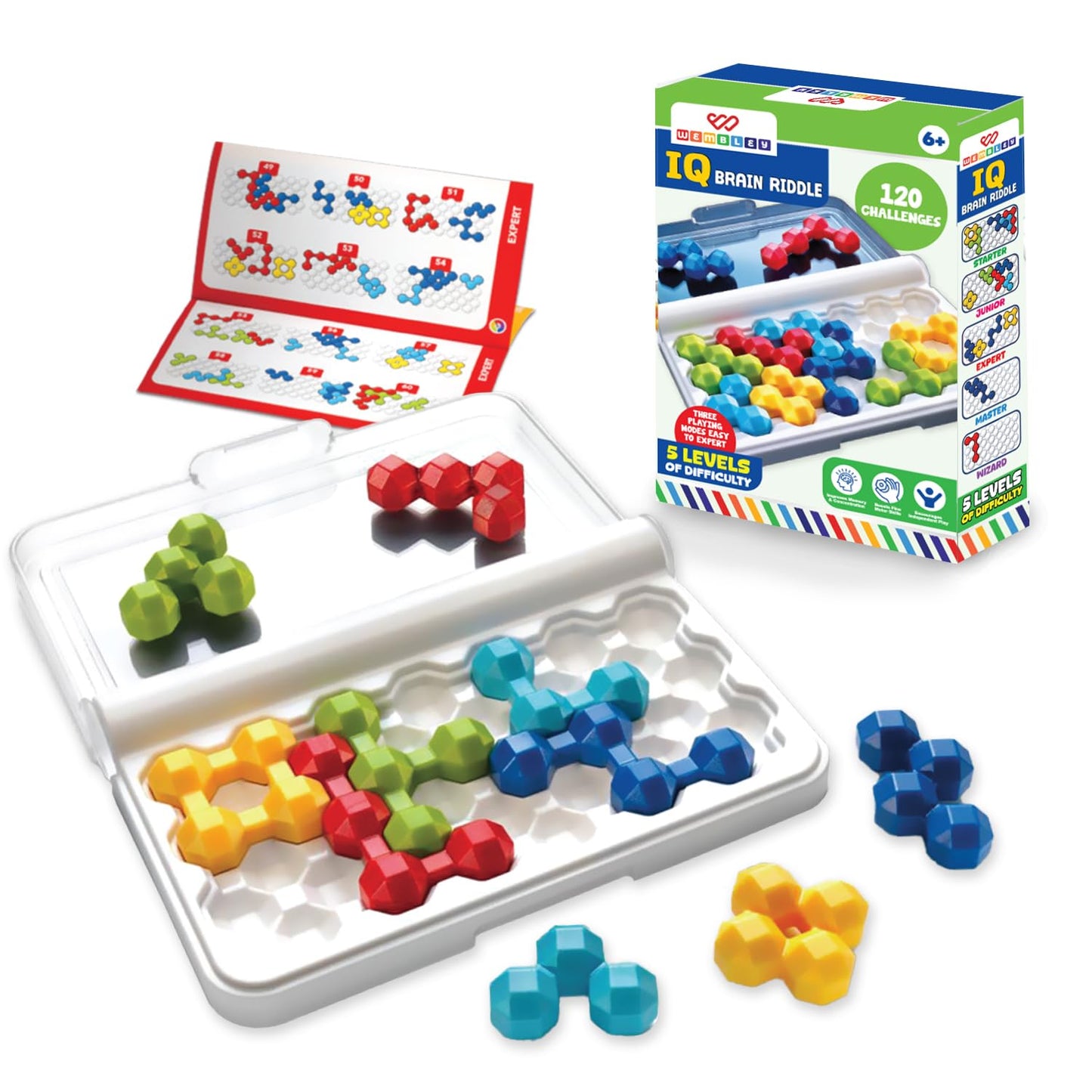 3D Metal IQ Brain Riddle Smart Strategic Puzzle Set