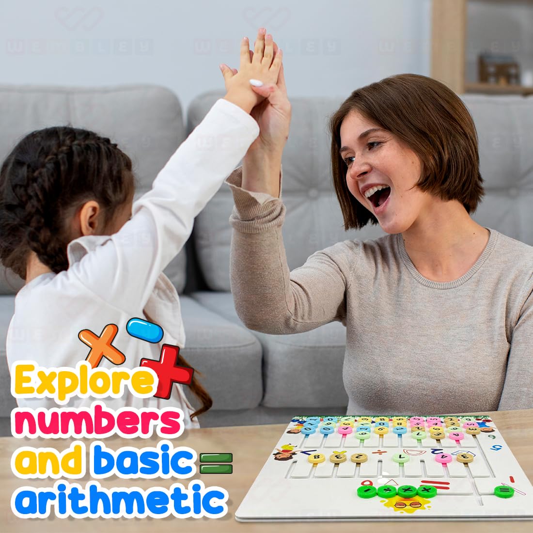 Montessori Learning Sliding Puzzle Educational Math Game
