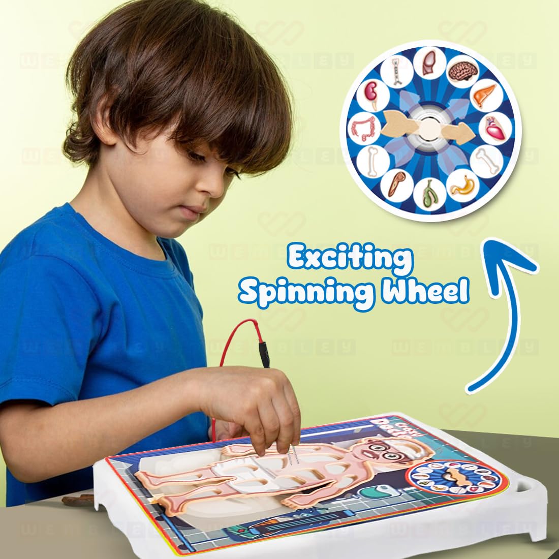 Crazy Electronic Doctor Operation Board Game for Kids with Tweezer