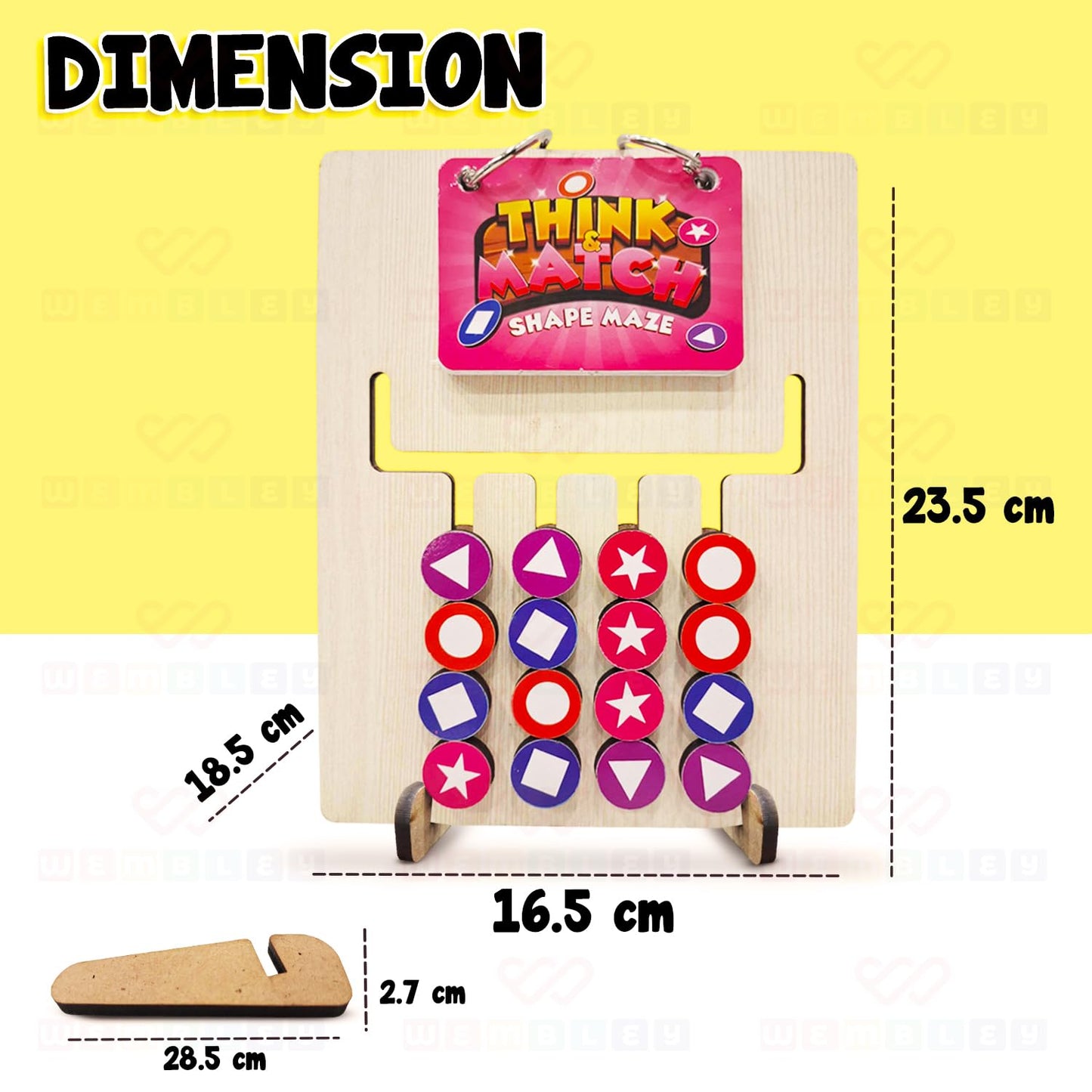 Montessori 2-in-1 Color & Shape Matching Puzzle for Kids