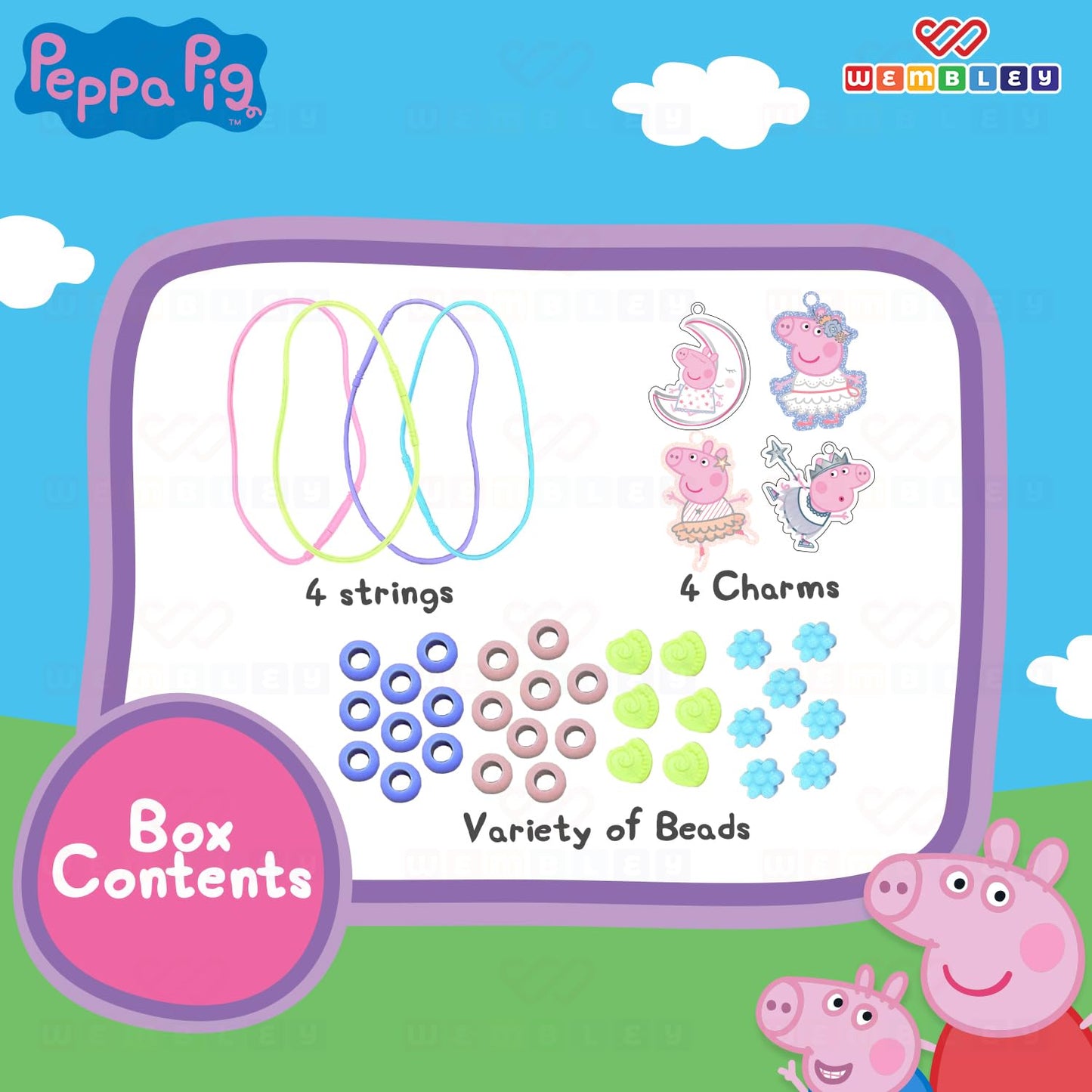 Peppa Pig DIY Necklace Making Set for Kids