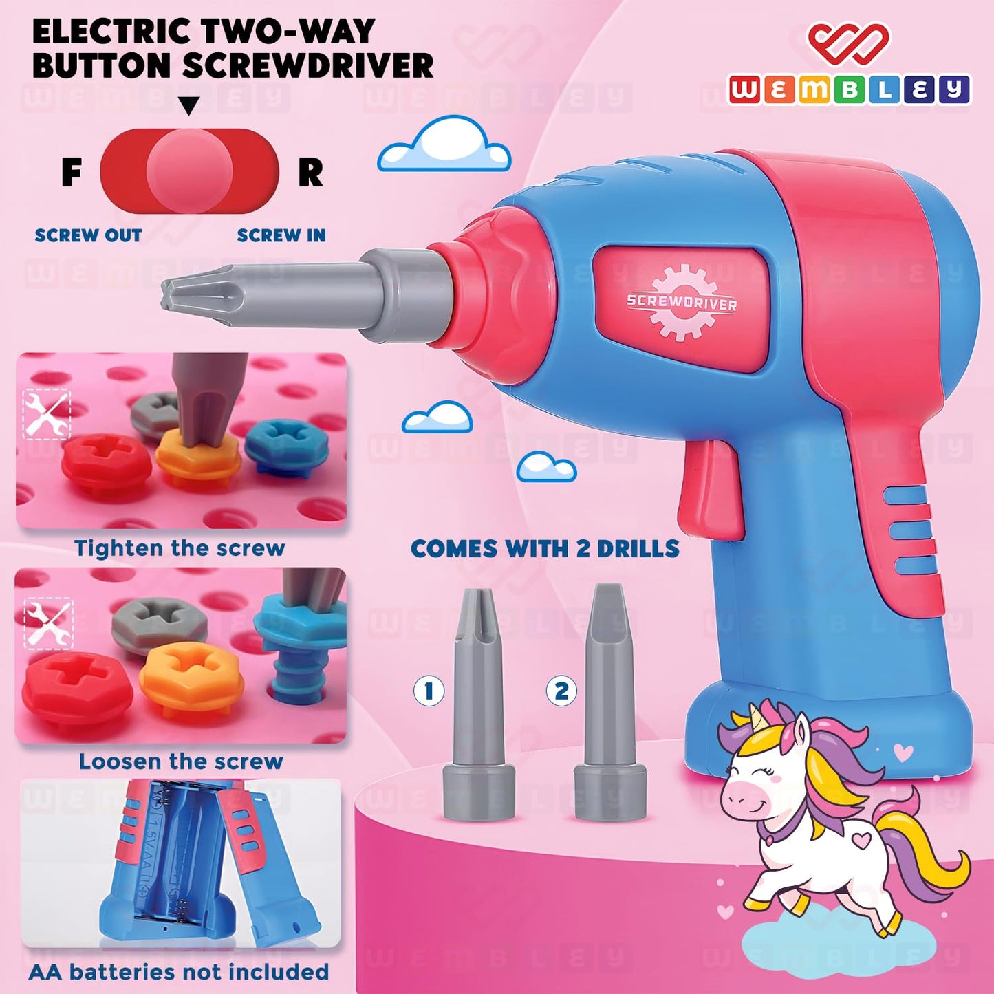 2-In-1 2D & 3D Unicorn Puzzle Set for Kids