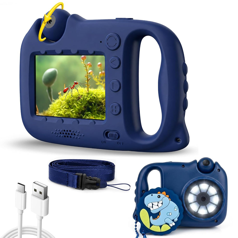 3-in-1 Toy Camera & Digital Microscope for Kids (Dino Theme) – Wembley Toys